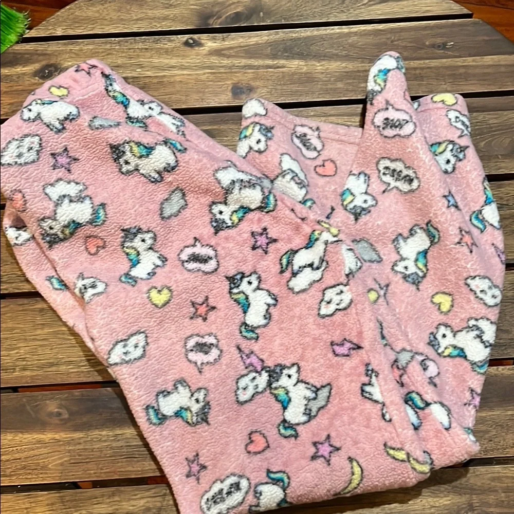 Unicorn Print Pink Preloved Pajamas - Picture 5 of 7